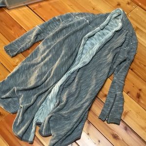 Free people wrap sweater high low hem xs